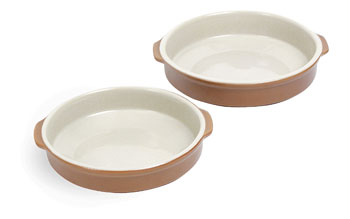 Form brun/beige  20,5cm, stengods