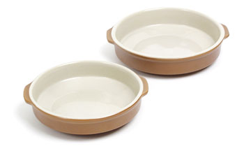 Form brun/beige  18,5cm, stengods