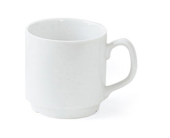 Mugg PEGASUS 24cl stapelbar, vit  (min. 6 st)