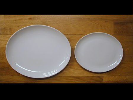 Tallrik oval, 29x25 cm, Str�mg�rden Omega