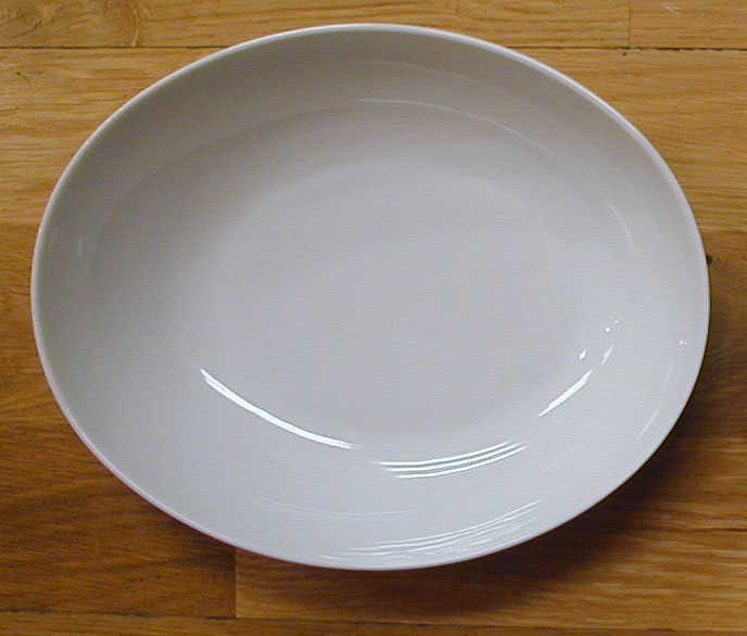 Tallrik oval djup, 21x16 cm, Str�mg�rden Omega