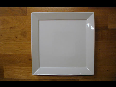 Tallrik Str�mg�rden 4-kant, 30x30 cm