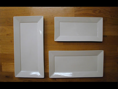 Tallrik Str�mg�rden 4-kant, 40x20 cm