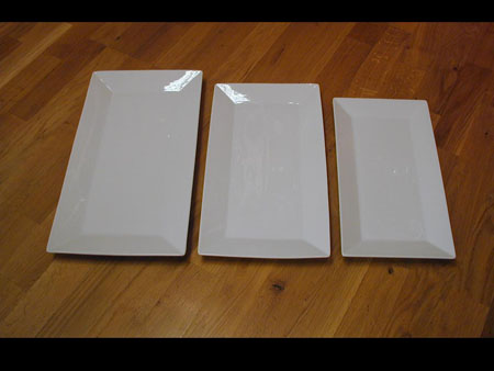 Tallrik Str�mg�rden 4-kant, 40x22.5 cm