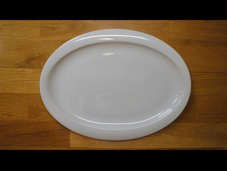 Tallrik oval 35x26 cm, Str�mg�rden Top Life