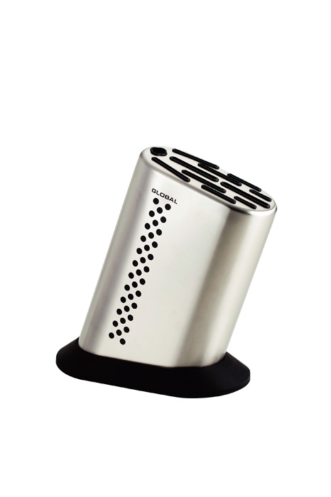 Knivblock f 10 knivar+sk�rpstav, h=28cm